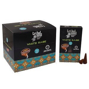 White Sage Backflow Incense Cones - 10 Cones-0